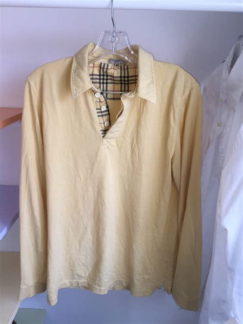 vintage burberry long sleeve polo|burberry men's polo outlet.